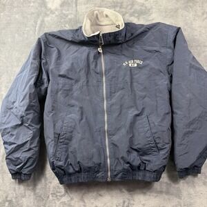 Vintage Us Air Force Jacket Gear For Sport Mens Medium Regular Blue Full Zip S